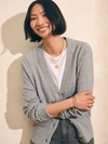Faherty Jackson Cardigan In Grey Heather