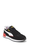 Puma Graviton Pro Low-top Sneakers In  Black- White-yellow