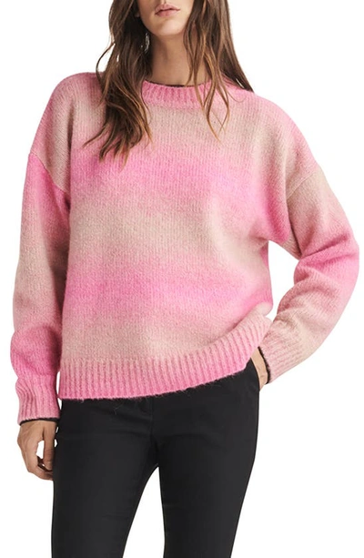 Rag & Bone Women's Holly Striped Alpaca-blend Sweater In Pink Multi