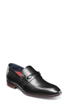 Stacy Adams Kaylor Mens Leather Textured Loafers In Black