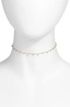 CHILD OF WILD CHILD OF WILD CRYSTAL DUST CUBIC ZIRCONIA CHOKER NECKLACE