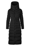 Canada Goose Clair Long 750 Fill Power Down Puffer Coat In Black - Noir