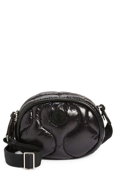 Moncler Delilah Quilted Nylon Crossbody Bag In Black