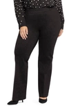 Nydj Sculpt-her™ Pull-on Flare Ponte Pants In Black