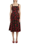 DOLCE & GABBANA SILK CHARMEUSE DRESS