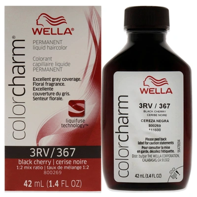 Wella Color Charm Permanent Liquid Haircolor - 367 3rv Black Cherry By  For Unisex - 1.4 oz Hair Colo