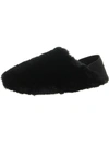 COLE HAAN WOMENS FAUX SHEARLING COMFY SLIDE SLIPPERS