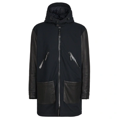 Giuseppe Zanotti Waylen Hooded Coat In Black