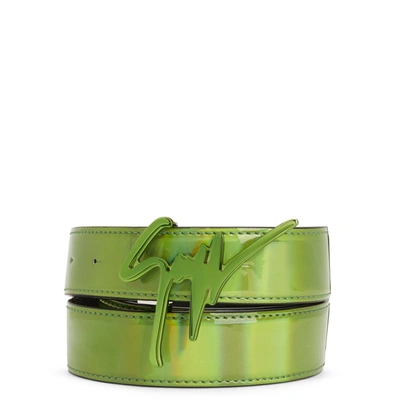 Giuseppe Zanotti Giuseppe Logo-buckle Belt In Green