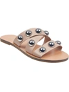 Marc Fisher Bryte 2 Womens Slip On Strappy Slide Sandals In Brown