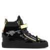 Giuseppe Zanotti Coby High-top Velvet Trainers In Black