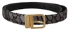 DOLCE & GABBANA DOLCE & GABBANA MULTICOLOR LEATHER STATEMENT MEN'S BELT