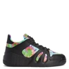 Giuseppe Zanotti Talon Tie-dye Sneakers In Black
