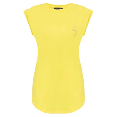 Giuseppe Zanotti Woman Tank Top Yellow Size Xl Cotton In Black