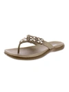 KENNETH COLE REACTION GLAM-ATHON WOMENS FAUX LEATHER THONG FLIP-FLOPS