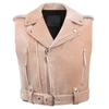 Giuseppe Zanotti Amelia Crystal Cropped Biker Jacket In Pink