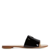 Giuseppe Zanotti Shirley Patent-effect Slides In Black