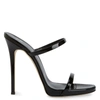 Giuseppe Zanotti Woman Sandals Black Size 8 Textile Fibers In Black