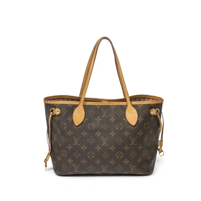 Pre-owned Louis Vuitton Neverfull Pm In Brown
