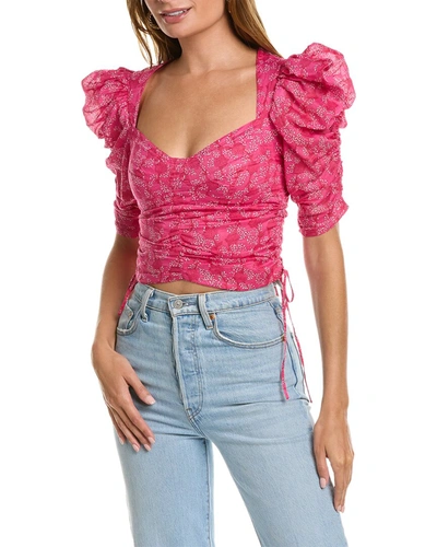 Isabel Marant Etoile Galaor Top In Pink