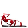 Giuseppe Zanotti Danse Du Feu Strappy Sandals In Red