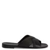 Giuseppe Zanotti Flavio Crossed-leather Sandals In Black