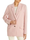 REMAIN WOMENS KNIT OVERSIZE TWO-BUTTON BLAZER