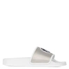 Giuseppe Zanotti Brett Satin Slides In White