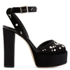Giuseppe Zanotti Betty Suede Sandals In Black
