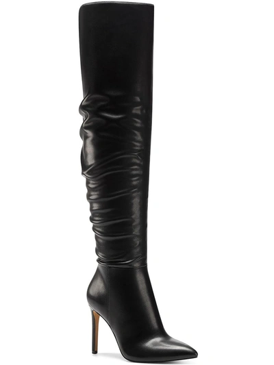 Inc Iyonna Womens Slouchy Faux Leather Over-the-knee Boots In Black