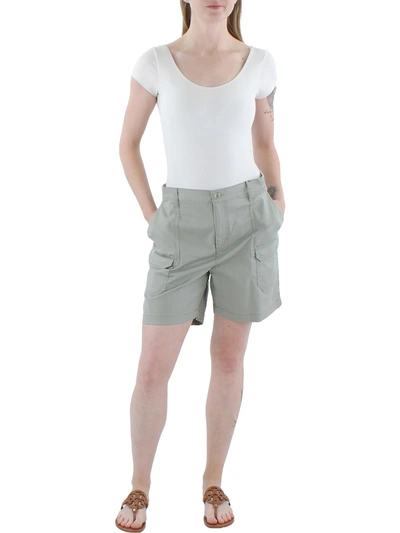 Gloria Vanderbilt Womens Trouser Pull On Cargo Shorts In Multi
