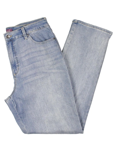 Gloria Vanderbilt Amanda Womens Denim Pockets Slim Jeans In Multi
