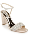 BADGLEY MISCHKA KARI WOMENS SLIP ON DRESSY HEELS