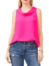 Vince Camuto Cowl Neck Sleeveless Blouse In Pink