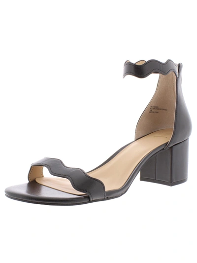 Inc Hadwin Womens Leather Block Heel Heels In Black