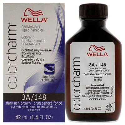 Wella Color Charm Permanent Liquid Haircolor - 148 3a Dark Ash Brown By  For Unisex - 1.4 oz Hair Col