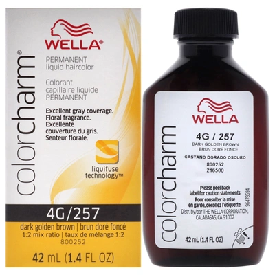 Wella Color Charm Permanent Liquid Haircolor - 4g 257 Dark Golden Brown By  For Unisex - 1.4 oz Hair