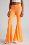 ERL FRENCH TERRY FLARED WIDE LEG PANTS