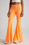 Erl Medium Rise Bootcut Pants With Flared Leg In Orange