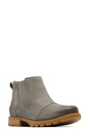 Sorel Emelie Iii Waterproof Chelsea Boot In Quarry/ Gum 2