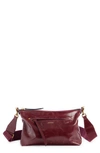 Isabel Marant Nessah Wardy Leather Crossbody Bag In Red