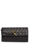 BOTTEGA VENETA BOTTEGA VENETA LARGE INTRECCIATO TOP HANDLE LEATHER WALLET