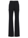 Moschino Straight-leg Pants With Front Pleat In Stretch Viscose In Black