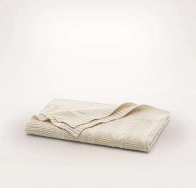 Boll & Branch Organic Baby Blankets In Natural Cable Knit