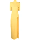 MONOT MONOT HIGH NECK DRESS WITH SIDE SLITS