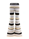 Palm Angels Women Striped Trouser With Lurex Effect In Multicolor