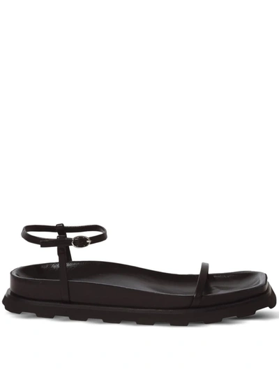 Proenza Schouler Forma Leather Sandals In 999 Black