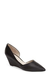 Kenneth Cole New York Ellis Womens Leather Slip On D'orsay In Black