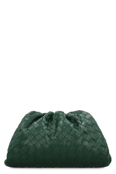 Bottega Veneta Teen Intrecciato Clutch Bag In Green