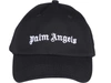 Palm Angels Classic Logo-embroidered Cotton-twill Cap In Black